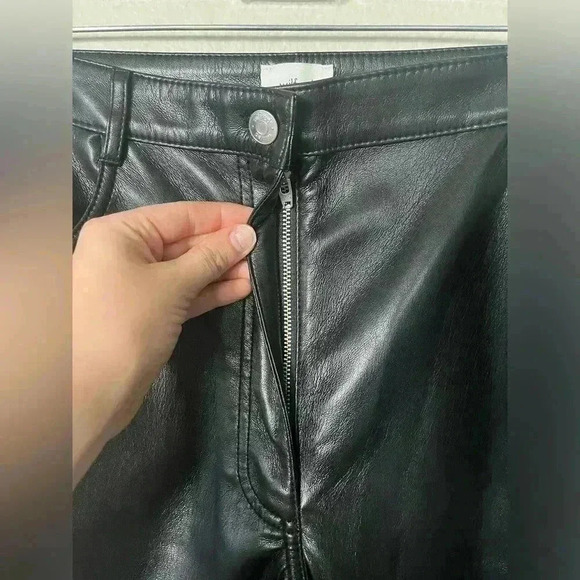 Wilfred Melina High Waisted Black Vegan Leather Pants Women’s Size 16 NWT - Picture 8 of 16